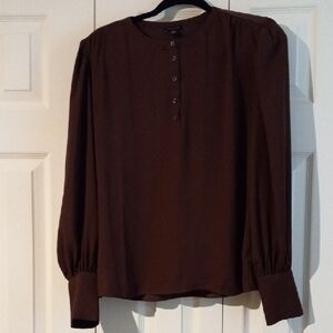 Ann Taylor Burgundy Blouse